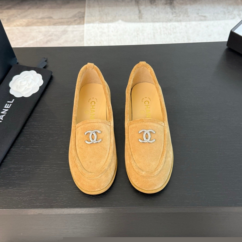 Ch*el leather shoes